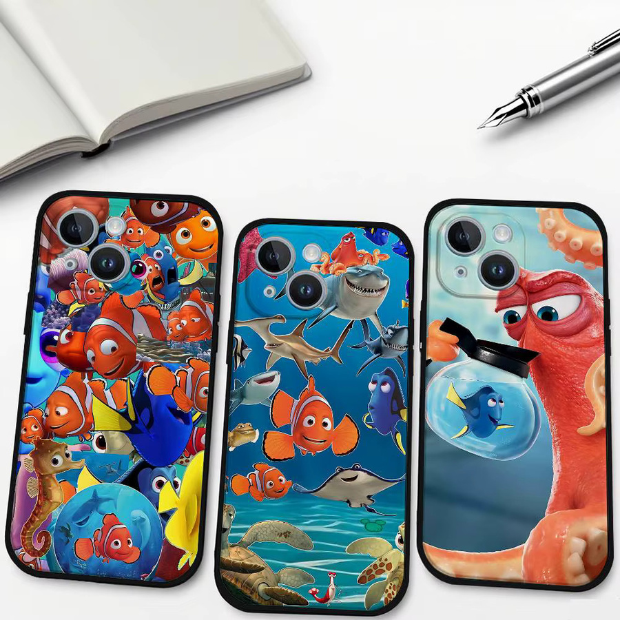 Mesuca Anime Film F-Finding N-Nemo Handyhülle für iPhone 17 16 15 14 13 12 11 Pro Max Plus Mini aus weichem TPU in Multicolour - Bild 2