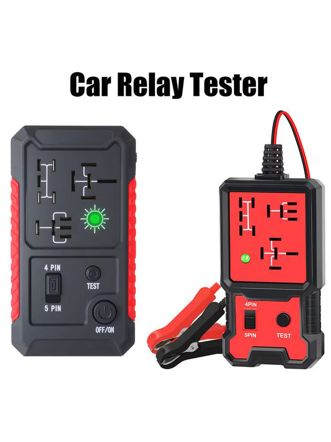 AINYSZIN Auto Relais Spannung Tester mit Anzeige Licht, Universal 12V Batterie Checker für RV, Lkw und Anhänger, Rot - Bild 5