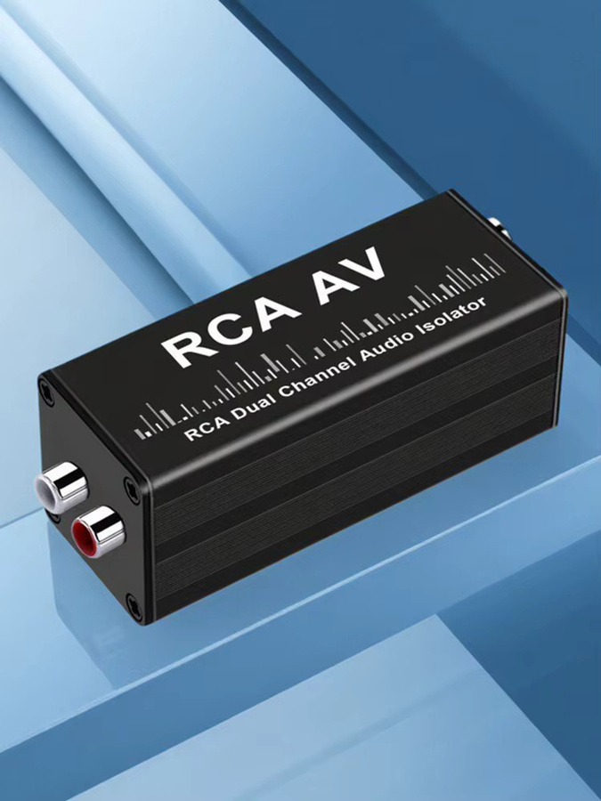 TITAK Audio Noise Filter Ground Loop Isolator RCA für Auto und Home Stereo System in Schwarz - Bild 6