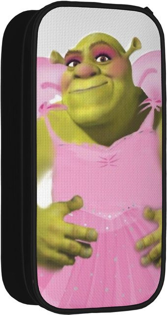 Fancy Style Studio S-Shrek Cartoon Federmäppchen in Multicolour als lustiges Bleistiftetui für Schüler - Bild 1