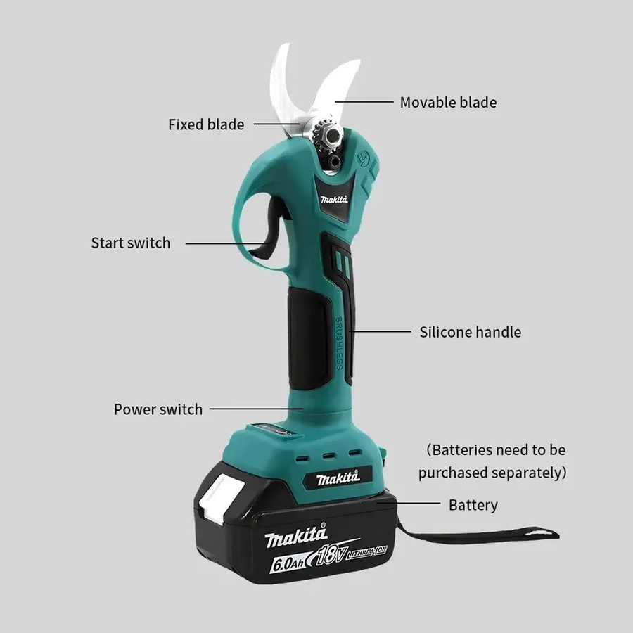 Makita Bürstenloser Akku-Astschneider für 18V Akku mit 4 Gängen für Obstgärten und Sträucher - Bild 5