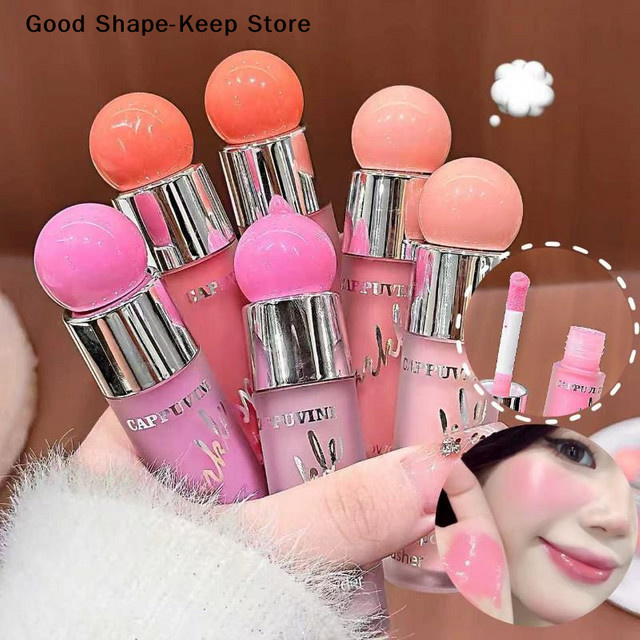 Cappuvini Sweet Girl's Energetic Blush, Flüssig-Rouge, glänzend, Kinder - Bild 1