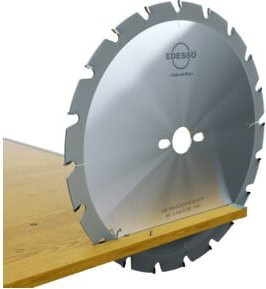EDESSÖ Kreissägeblatt HW für harte Einsätze, Nagelgest, Farbe: Silber, Durchmesser: 350 mm, Breite: 3,5 mm, Schnittdicke: 2,5 mm, Bohrung: 30 mm, Zähne: 24 - Bild 1