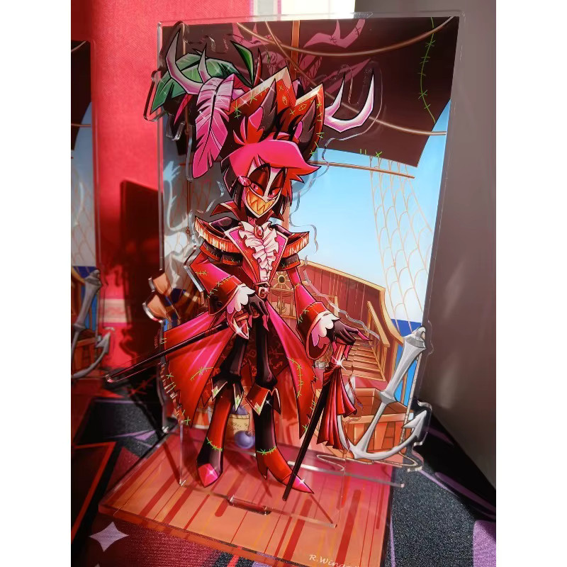 Bandai Hazbin Hotel Pirat Alastor und Piratin Rosie, Acryl-Aufsteller, Halloween - Bild 2