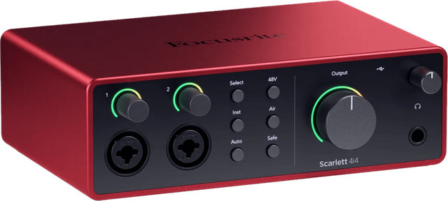 Focusrite Scarlett 4i4 Audio-Interface in Rot - Bild 1