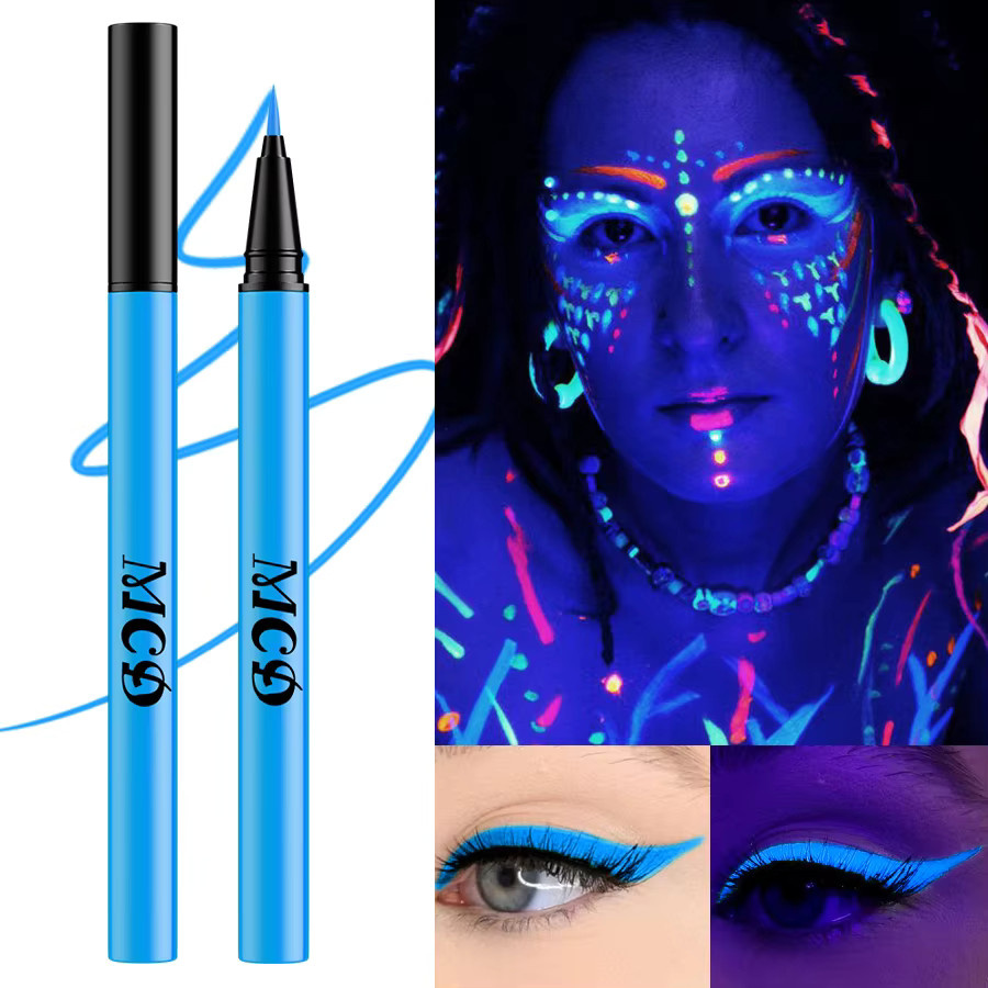 MCD Gesichts- und Körperbemalung, Neon, Blau, Grün, Unisex - Bild 4