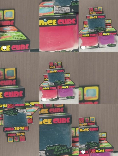 Schylling Needoh Nice Cube, Sensorisches Fidget-Spielzeug, Quetschbarer Anti-Angst Stressabbau-Würfel, Quetschobjekt für Konzentration - Bild 1