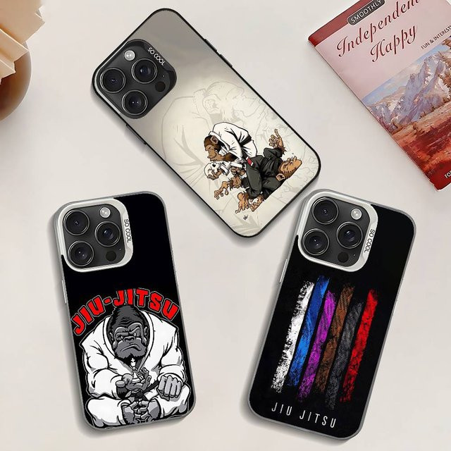 BJJ Brasilianisches Jiu-Jitsu Handyhülle für Apple iPhone 11 bis 17 Pro Max Plus in Multicolor - Bild 1