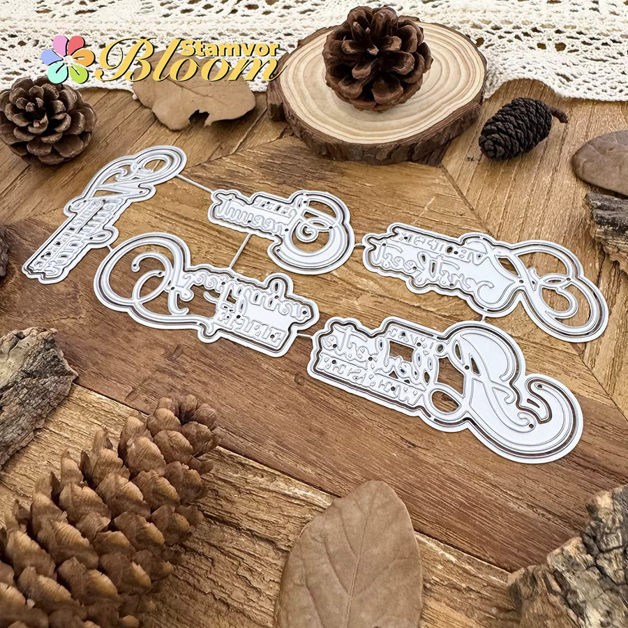 Dekorative Metall Stanzformen für Scrapbooking in Silber - Bild 3