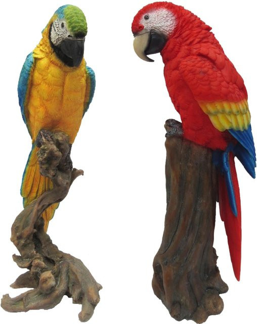 Sunny Garden Deko-Figur Papagei aus Polyresin in Multicolour, Höhe: 41 cm - Bild 1