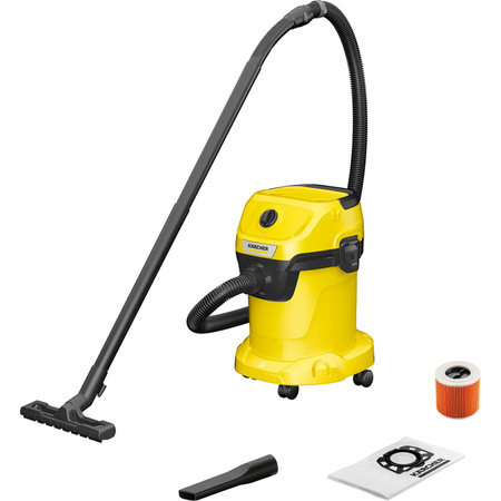KÄRCHER Nass-Trockensauger WD 3 V-17/4/20, 17 l, gelb
