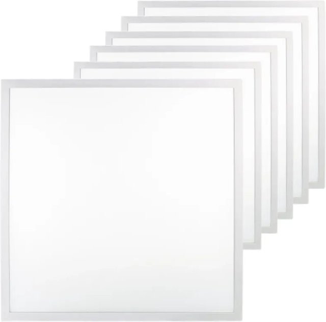 LUXULA 6er Pack LED Panel quadratisch in Weiß mit UGR-Schutz - Bild 1