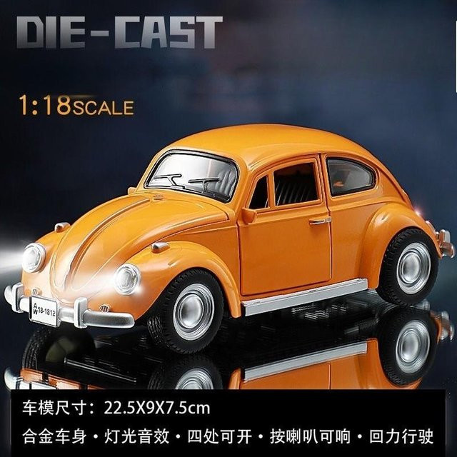 Linyi toy car 1955 Käfer Oldtimer, Spielzeugauto, 1:18, mit Ton und Licht, ab 14 Jahre - Bild 1