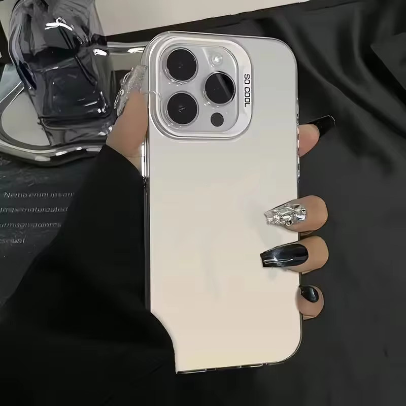 Luxus Handyhülle für Xiaomi Poco X6 Pro 5G Mi 14T 13T 12T 14 13 12 11 Lite 5G IMD Cover in Silber Matte Optik - Bild 2