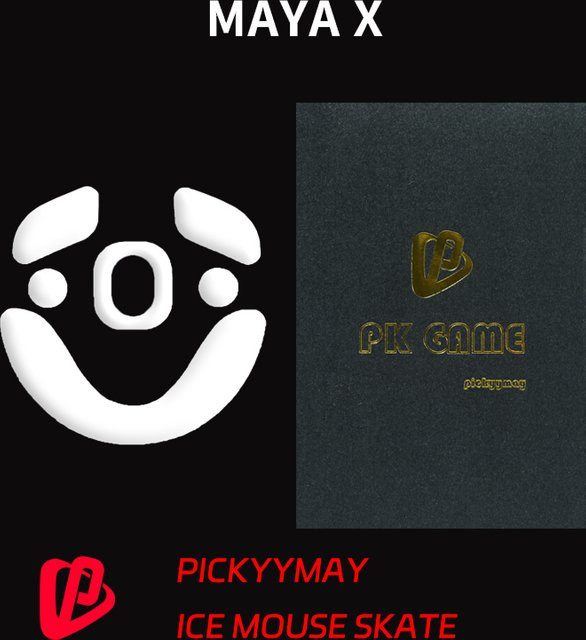 PICKYYMAY PTFE ICE Mouse Skates Universal-Modell-Ersatzset für Maya X in Weiß - Bild 1