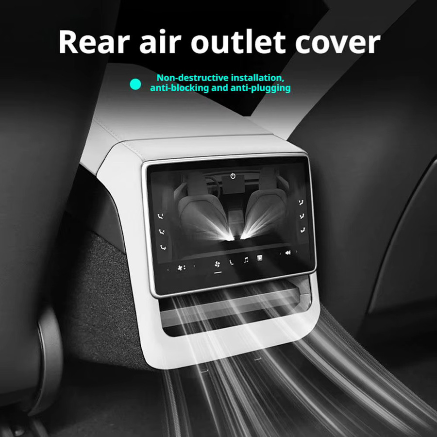Tesla Model Y Juniper 2025 2026 Zubehör Set mit Displayschutzfolie und Schutzpads für Sitzgleitschiene sowie Klimaanlage Vent - Bild 3