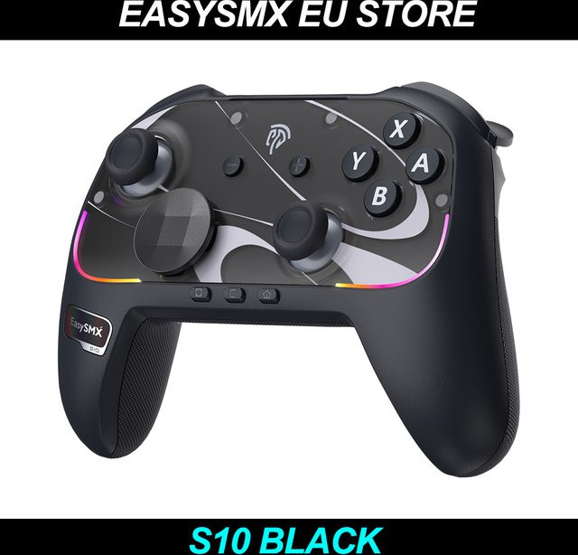 EasySMX S10 Pro Controller in Schwarz für Nintendo Switch, Switch OLED, PC und Android mit NFC und Bewegungssteuerung - Bild 1