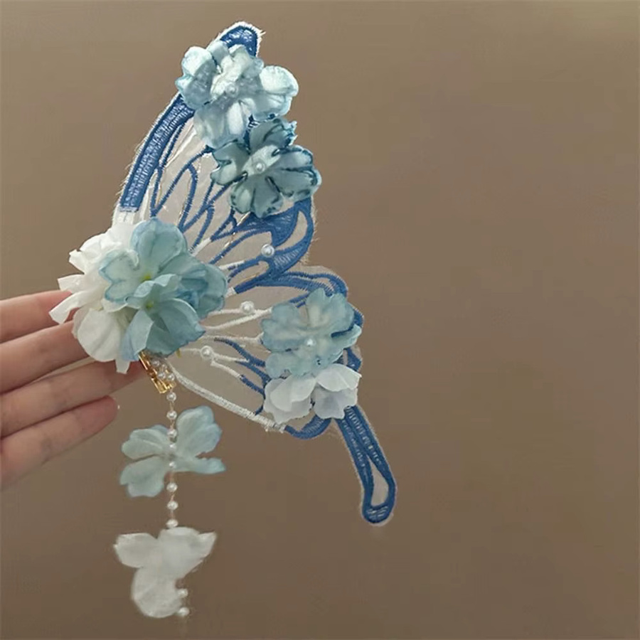 Haarspangen Quaste Blume, Seide, Damen, Mädchen - Bild 1