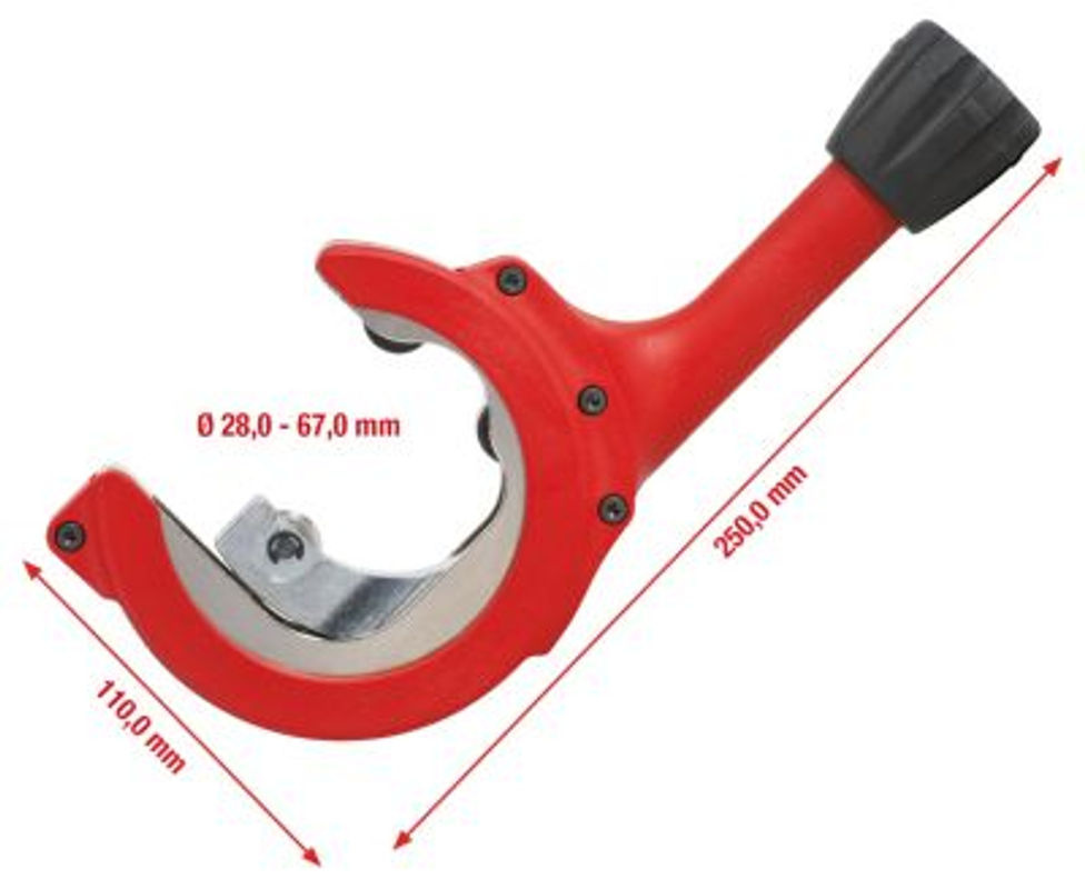 KS TOOLS Ratschen-Rohrabschneider rot 28-67 mm - Bild 3