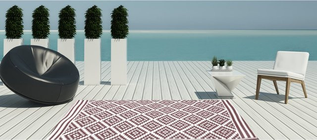 Garten Teppich Austin von Jet-Line in Braun für Terrasse und Balkon, B/T: 150 x 240 cm - Bild 1
