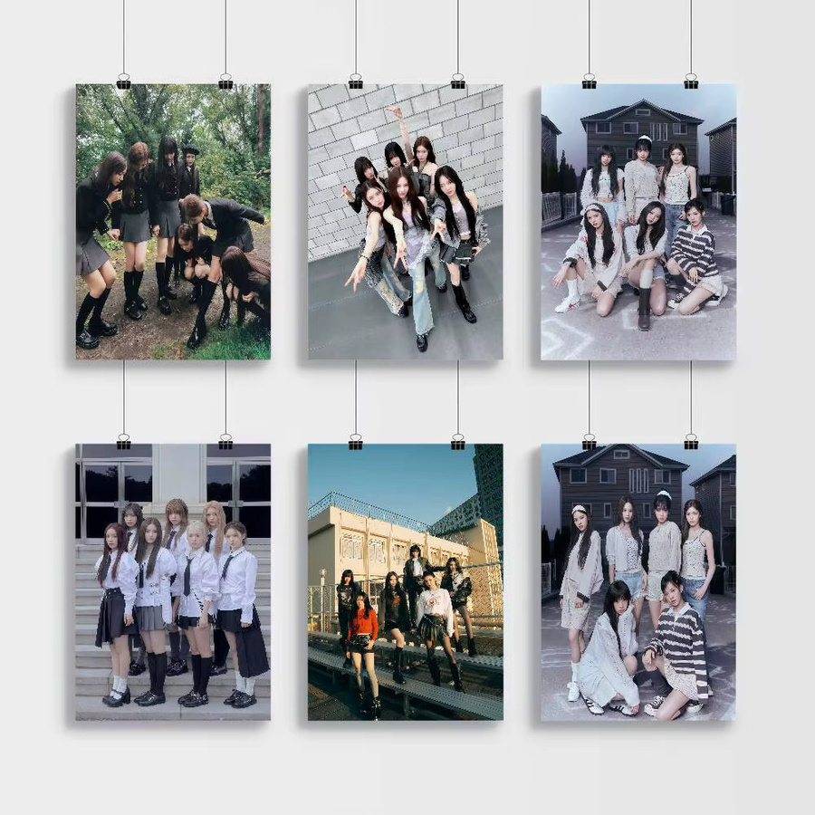 IZNA Girl Group DIY Sticky Poster im Vintage-Stil für deine Wanddekoration, Mehrfarbig, B/H: 15 x 15 cm - Bild 3