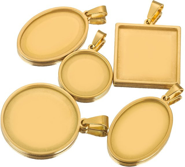 Alisaya Charms Edelstahl, Gold, Unisex - Bild 1