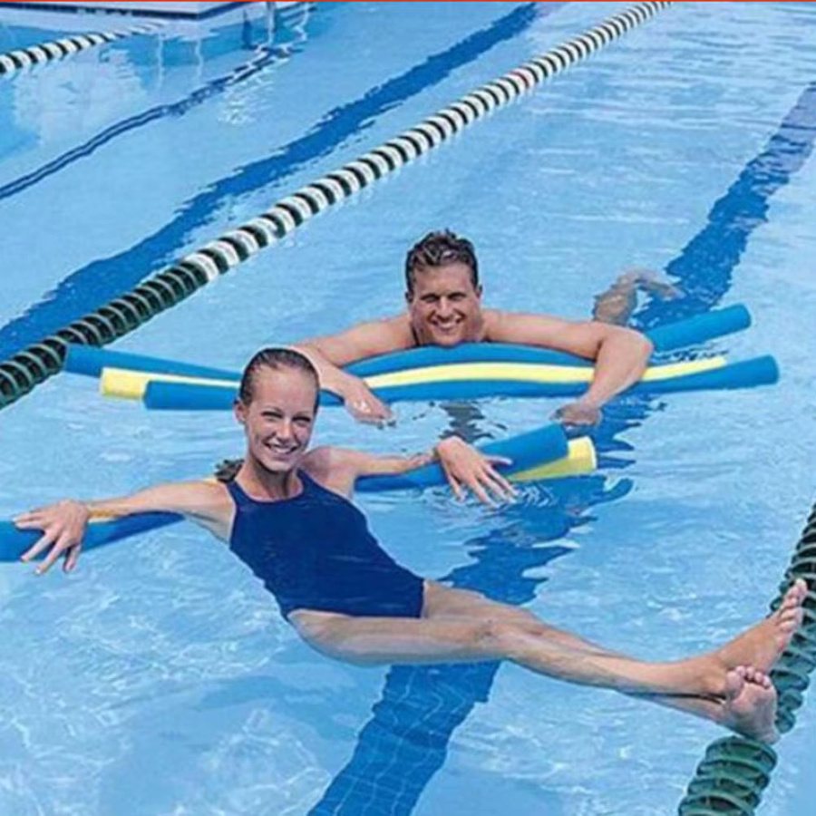 APWIKOGER Schwimmbad Nudel aus EPE Schaum in Lila, Schwimmhilfe für den Pool, Durchmesser: 6,5 cm, Länge: 150 cm - Bild 3