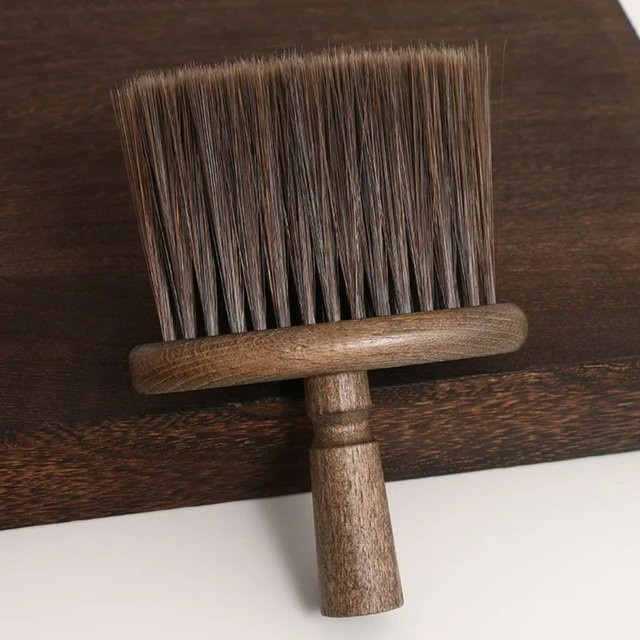 FEB.WIND Tastatur-Reinigungsbürste mit weichen Borsten und Holzgriff in Braun - Bild 1