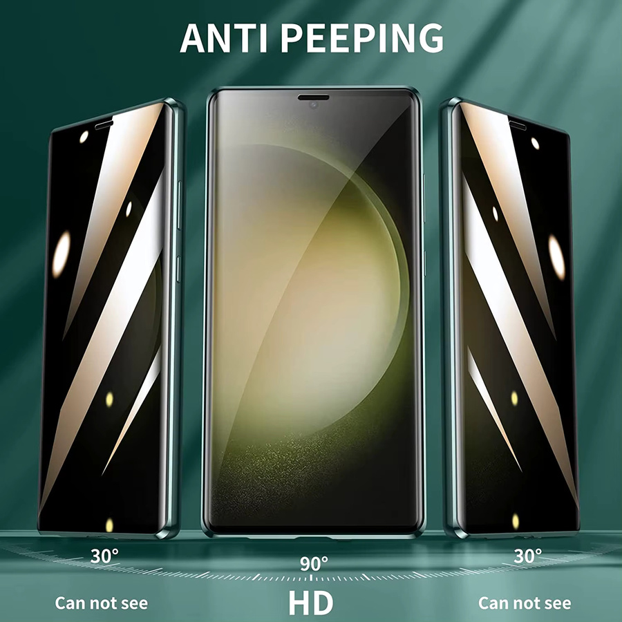 Magnetische 360 Grad Vollbildschutz Schutzhülle aus Metall-Aluminiumlegierung für Samsung Galaxy S24 Ultra S25 Ultra S26 Ultra in Purple - Bild 2