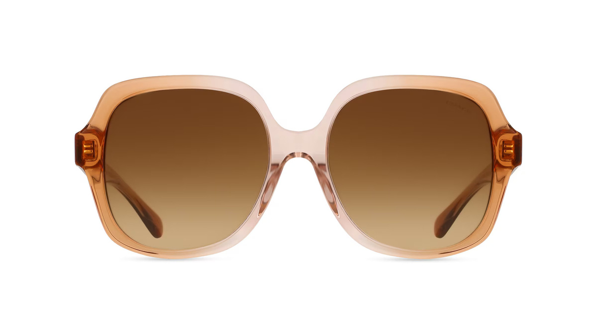Coach 0HC8395U Sonnenbrille, Vollrand, quadratisch, Acetat, braun, Damen - Bild 1