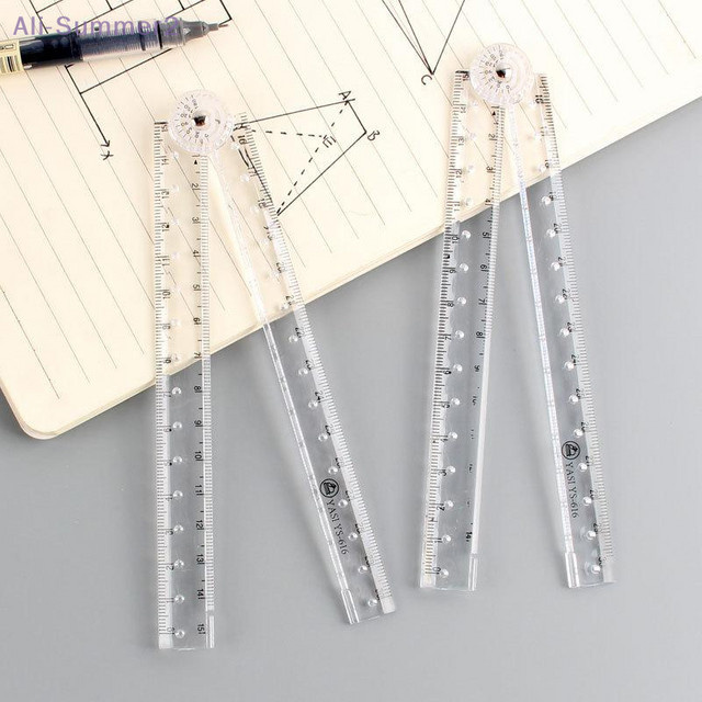 Transparentes Acryl Klapplineal für Schule und Büro, Länge: 30 cm - Bild 1