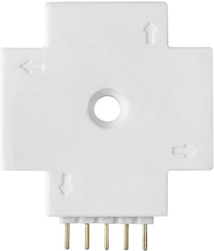 Paulmann MaxLED LED-Strip X-Verbinder aus Kunststoff in Weiß, B/T/H: 2,8 x 3,2 x 0,6 cm - Bild 1
