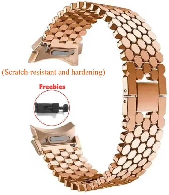 XIAOLU Uhrenarmband Metalllegierung, Roségold, Damen - Bild 1