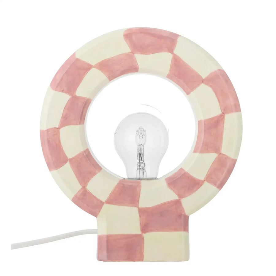 Bloomingville Tischlampe Vialini aus Keramik in Pink und Multicolour, Höhe: 23,5 cm - Bild 1