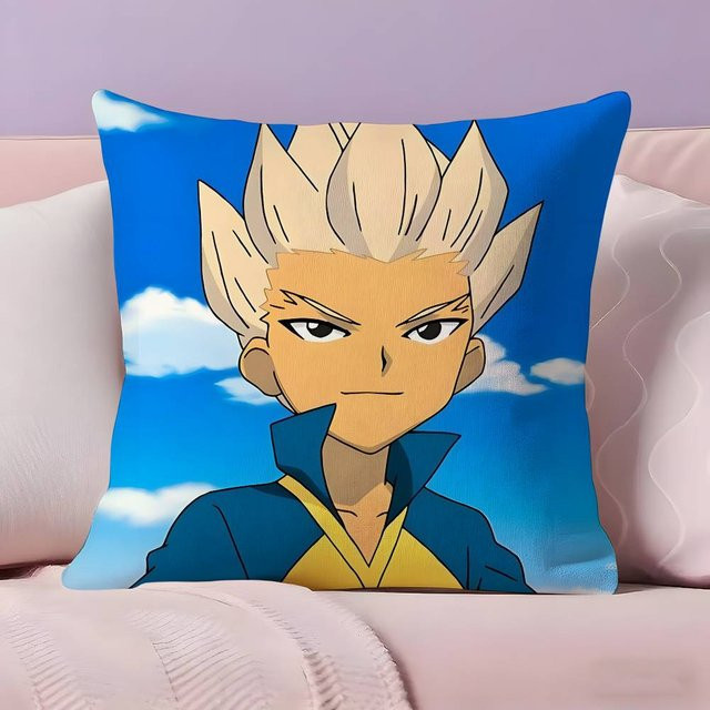 JMG Clothing Anime Inazuma Eleven Axel Blaze Kissenbezug in Blau, B/H: 40 x 40 cm - Bild 1