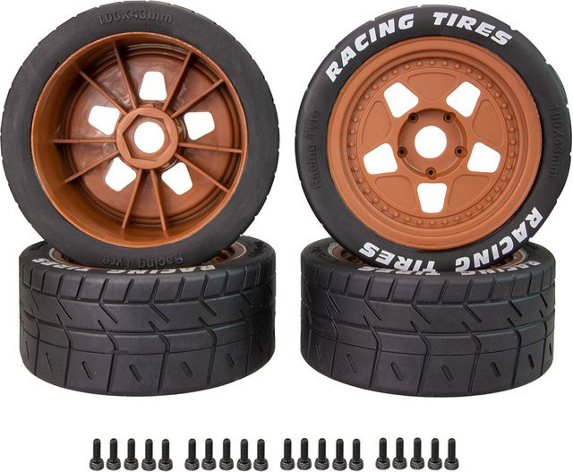 Wonder Rc RC Reifen Rad, 4-teiliges Set, 110mm, 1:7 - Bild 1