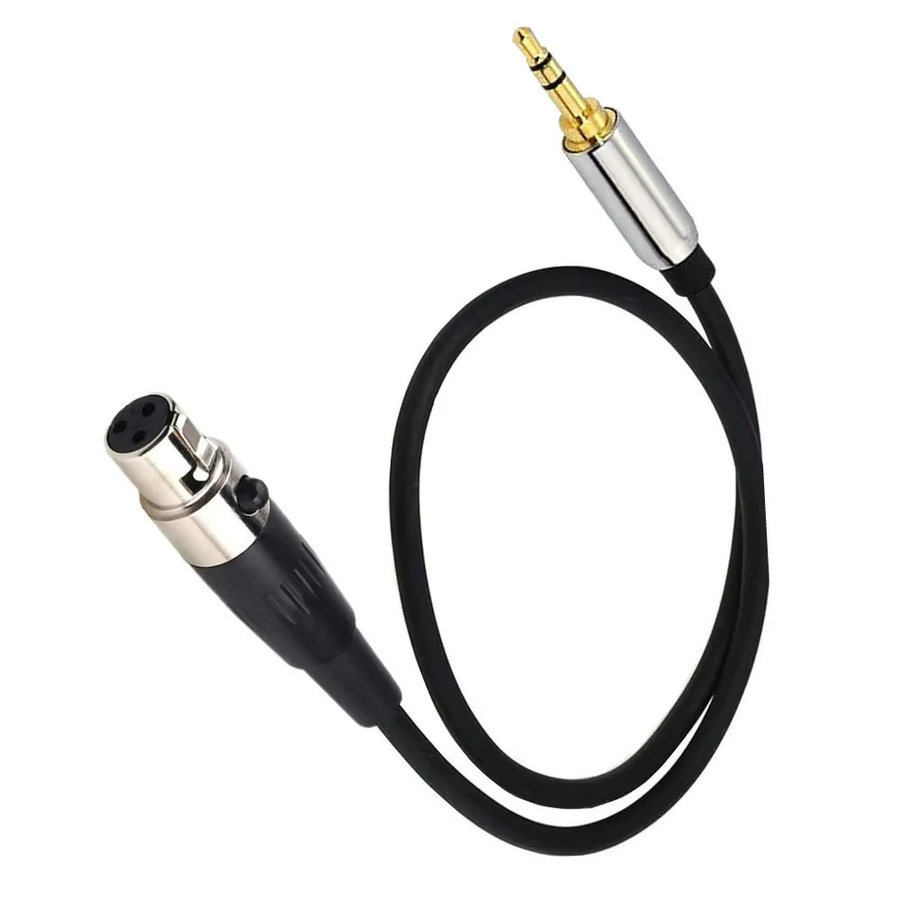 BSN Mini XLR 3-Pin auf 3,5 mm Klinke Audiokabel, Schwarz, Länge: 0,5 m bis 1,5 m, abgeschirmt mit Kupferdraht und Aluminiumfolie für Mikrofone und Kameras - Bild 2