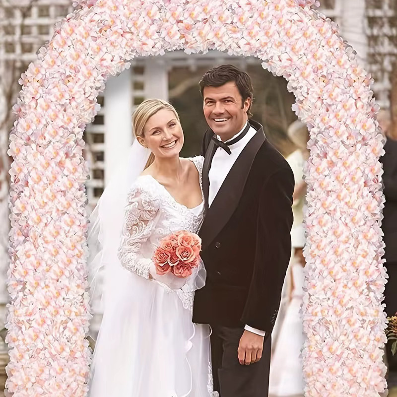 HUALIANQI Simulierte Kirschblüten in Pink als hängende Blumendekoration für Hochzeiten und Fotografie-Requisiten - Bild 2