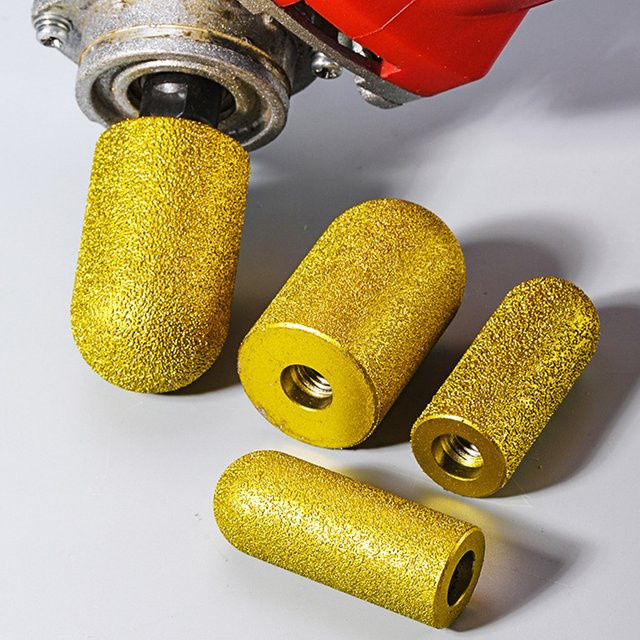 Aihogard Diamantgelötete Finger-Bit-Schleifscheibe in Gold für Winkelschleifer und Steinarbeiten - Bild 1