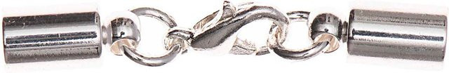 Rico Design Karabiner mit Endkappen, silber, 5mm, Unisex - Bild 1