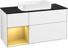 V&B Waschtischunterschrank Finion in Weiß Lack, B/T: 120 x 60 cm - Bild 1