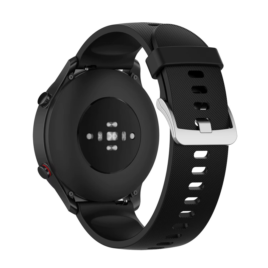 LENNIK Uhrenarmband Silikon, 22 mm, Schwarz, Unisex - Bild 2