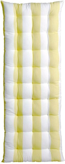 Svanefors Stuhlkissen Louise groß, gelb gestreift, B/L/H: 120 x 45 x 5 cm - Bild 1