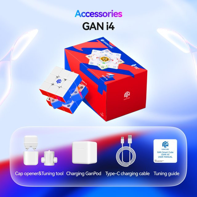GAN i4 Intelligenter Smart Cube, 3x3 Magnetischer Würfel, ab 6 Jahren - Bild 1