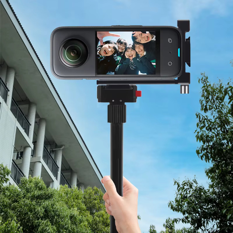 Insta360 Quick Release L Halterung mit Kaltschuh-Adapter für Insta360 X4 X3 X2 Action Kamera in Schwarz - Bild 5