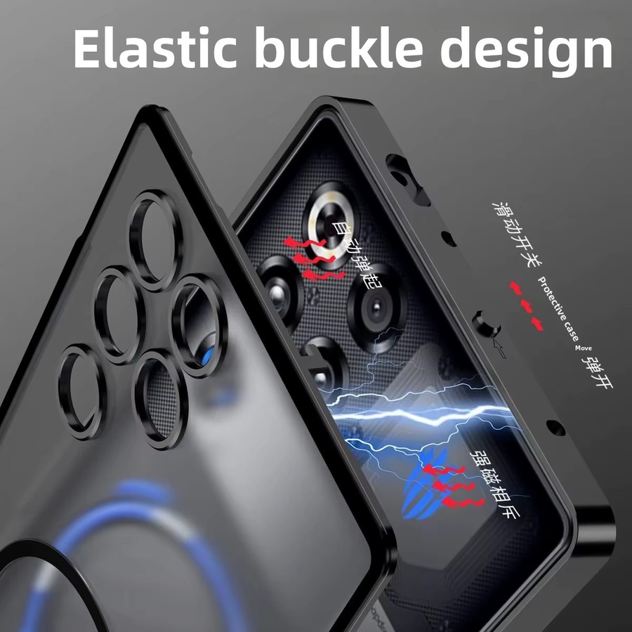 Magnetische Schutzhülle für ZTE Red Magic 11 Pro Plus und RedMagic 11 Pro in Blau mit mattem Acryl-Finish - Bild 4