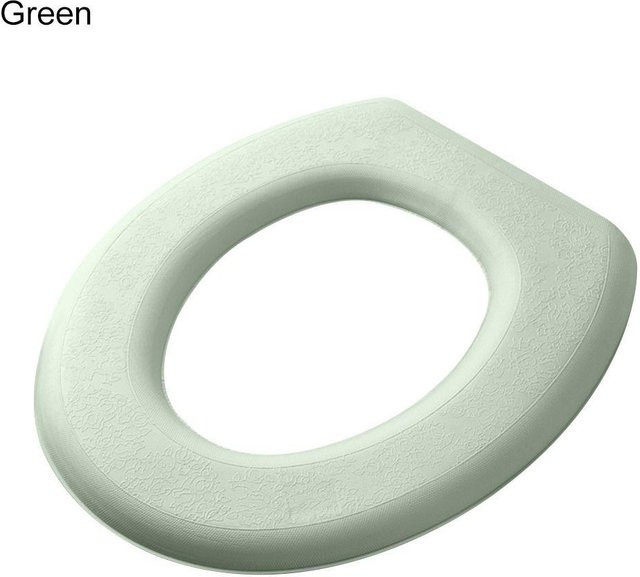 Trend Aura Waschbares Silikon-Toilettensitzkissen in Grün, wasserdichtes Toilettenreiniger-Sitzpolster für das Badezimmer - Bild 1