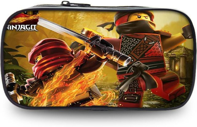 Ninjago Federmäppchen für Schüler in Beige und Multicolour mit Reißverschluss aus Textilmaterial - Bild 1