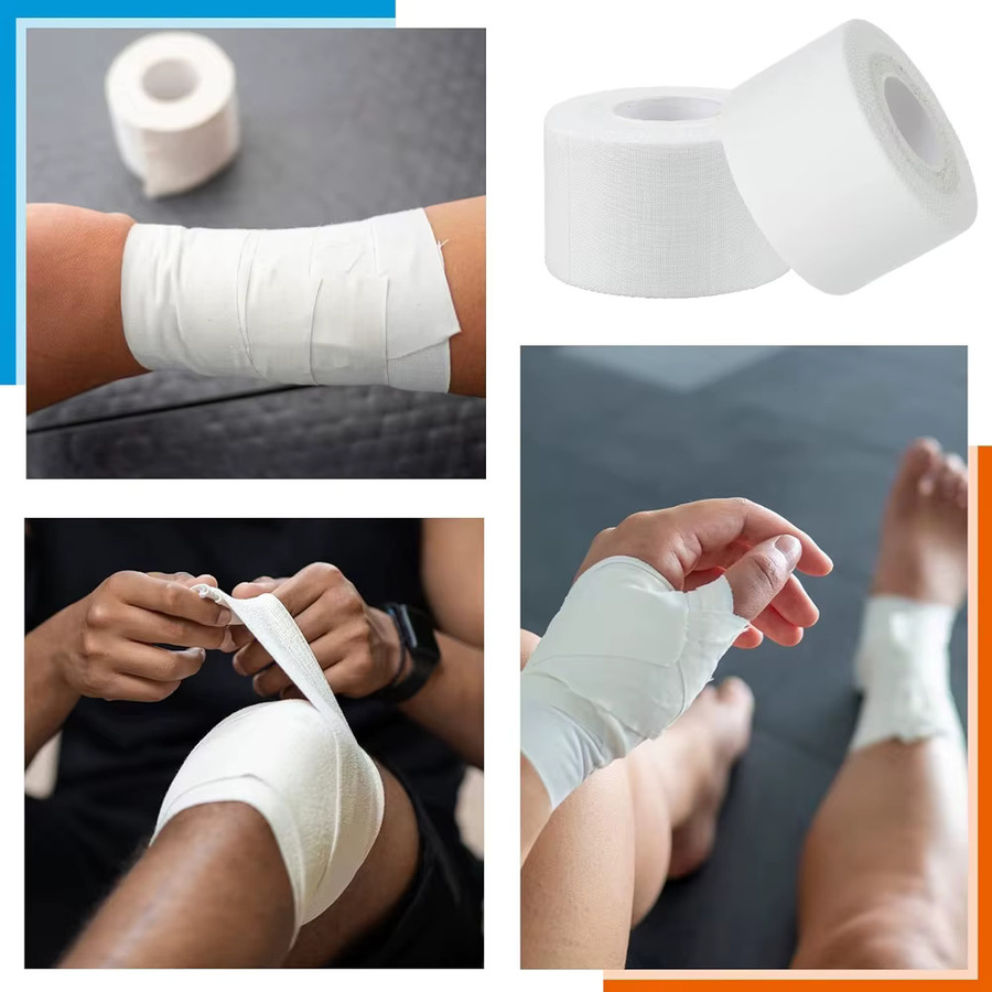 KWEEPFULL Sportklebeband Weiß für Sportler und Gymnastik, Rückstandsfrei und Leicht Reißbar - Bild 2