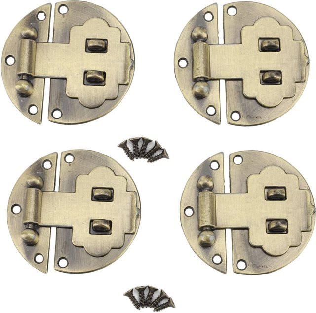 GoolRC Vintage Überwurfverschluss-Set aus Zinklegierung in Bronze und Gold für Holzkisten und Schmuckkästchen - Bild 1